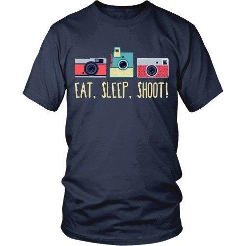 Photography T Shirt - Eat, Sleep, Shoot!-T-shirt-Teelime | shirts-hoodies-mugs