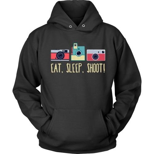 Photography T Shirt - Eat, Sleep, Shoot!-T-shirt-Teelime | shirts-hoodies-mugs