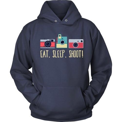 Photography T Shirt - Eat, Sleep, Shoot!-T-shirt-Teelime | shirts-hoodies-mugs