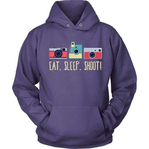 Photography T Shirt - Eat, Sleep, Shoot!-T-shirt-Teelime | shirts-hoodies-mugs