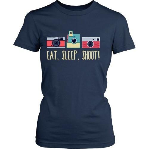 Photography T Shirt - Eat, Sleep, Shoot!-T-shirt-Teelime | shirts-hoodies-mugs