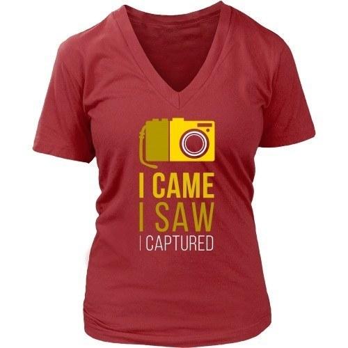 Photography T Shirt - I Came I Saw I Captured-T-shirt-Teelime | shirts-hoodies-mugs
