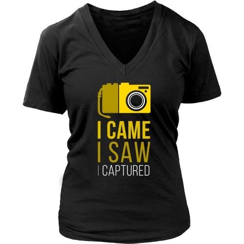 Photography T Shirt - I Came I Saw I Captured-T-shirt-Teelime | shirts-hoodies-mugs