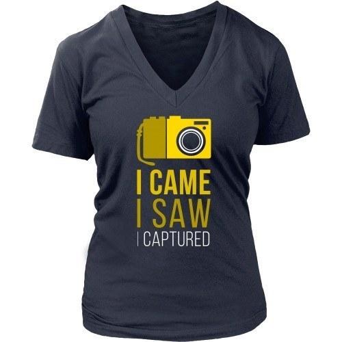 Photography T Shirt - I Came I Saw I Captured-T-shirt-Teelime | shirts-hoodies-mugs