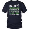 Physical Therapist Shirt - Raise your hand if you love Physical Therapist, if not raise your standards - Profession Gift-T-shirt-Teelime | shirts-hoodies-mugs