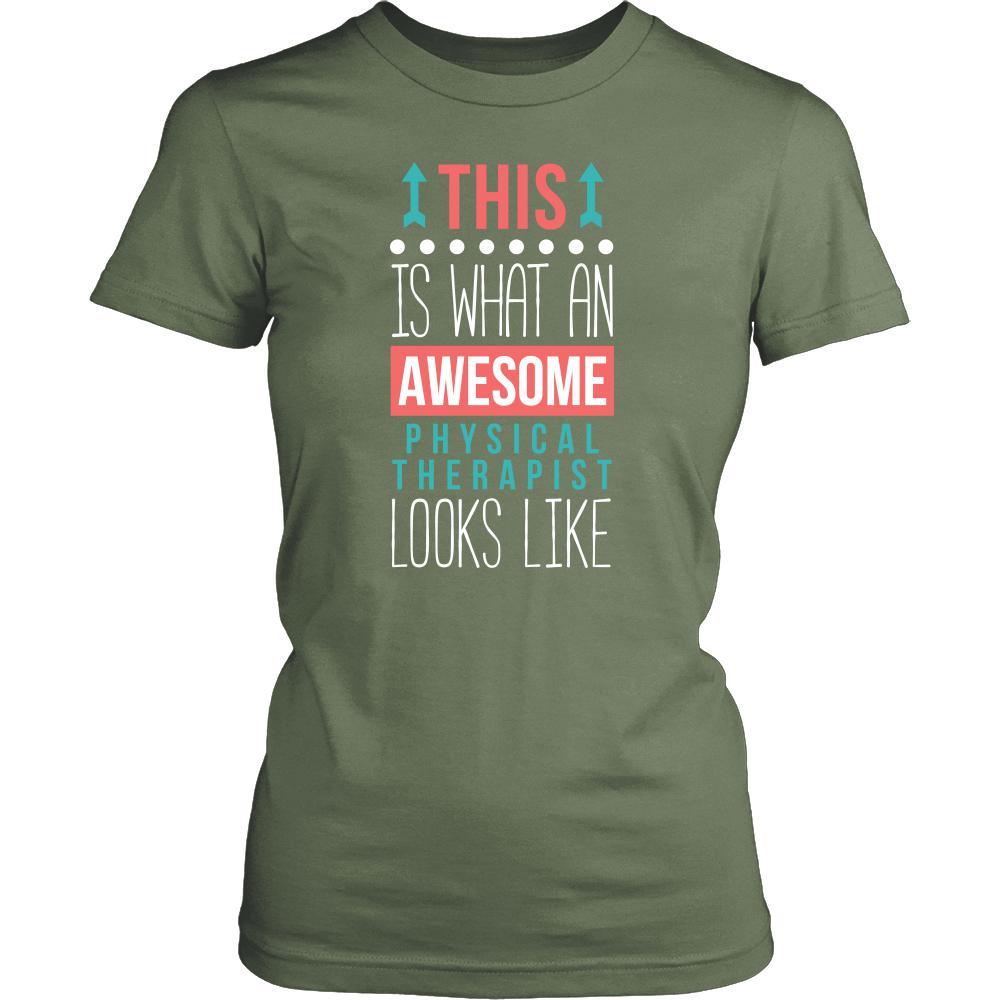 Physical therapist Shirt This is what an awesome Physical therapist looks like Profession Gift-T-shirt-Teelime | shirts-hoodies-mugs