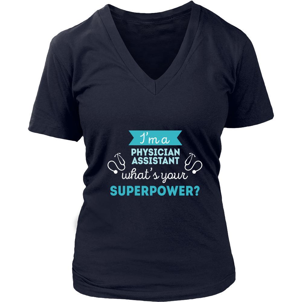 Physician assistant Shirt - I'm a Physician assistant, what's your superpower? - Profession Gift-T-shirt-Teelime | shirts-hoodies-mugs