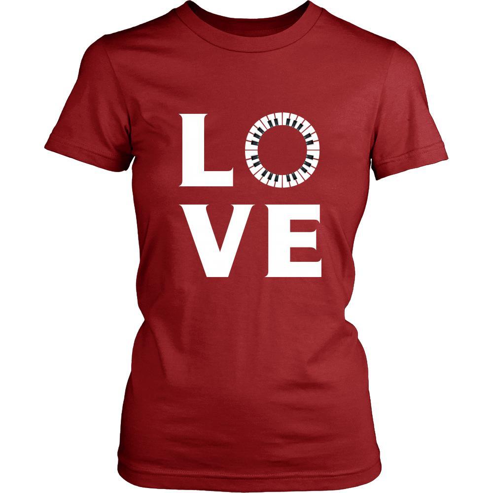 Piano - LOVE Piano - Music Instrument Shirt-T-shirt-Teelime | shirts-hoodies-mugs