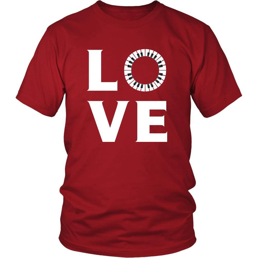 Piano - LOVE Piano - Music Instrument Shirt-T-shirt-Teelime | shirts-hoodies-mugs