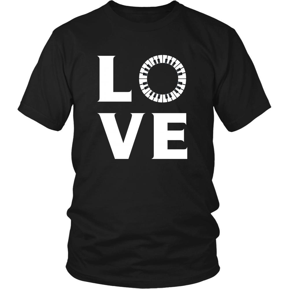 Piano - LOVE Piano - Music Instrument Shirt-T-shirt-Teelime | shirts-hoodies-mugs