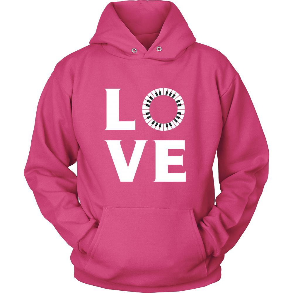 Piano - LOVE Piano - Music Instrument Shirt-T-shirt-Teelime | shirts-hoodies-mugs