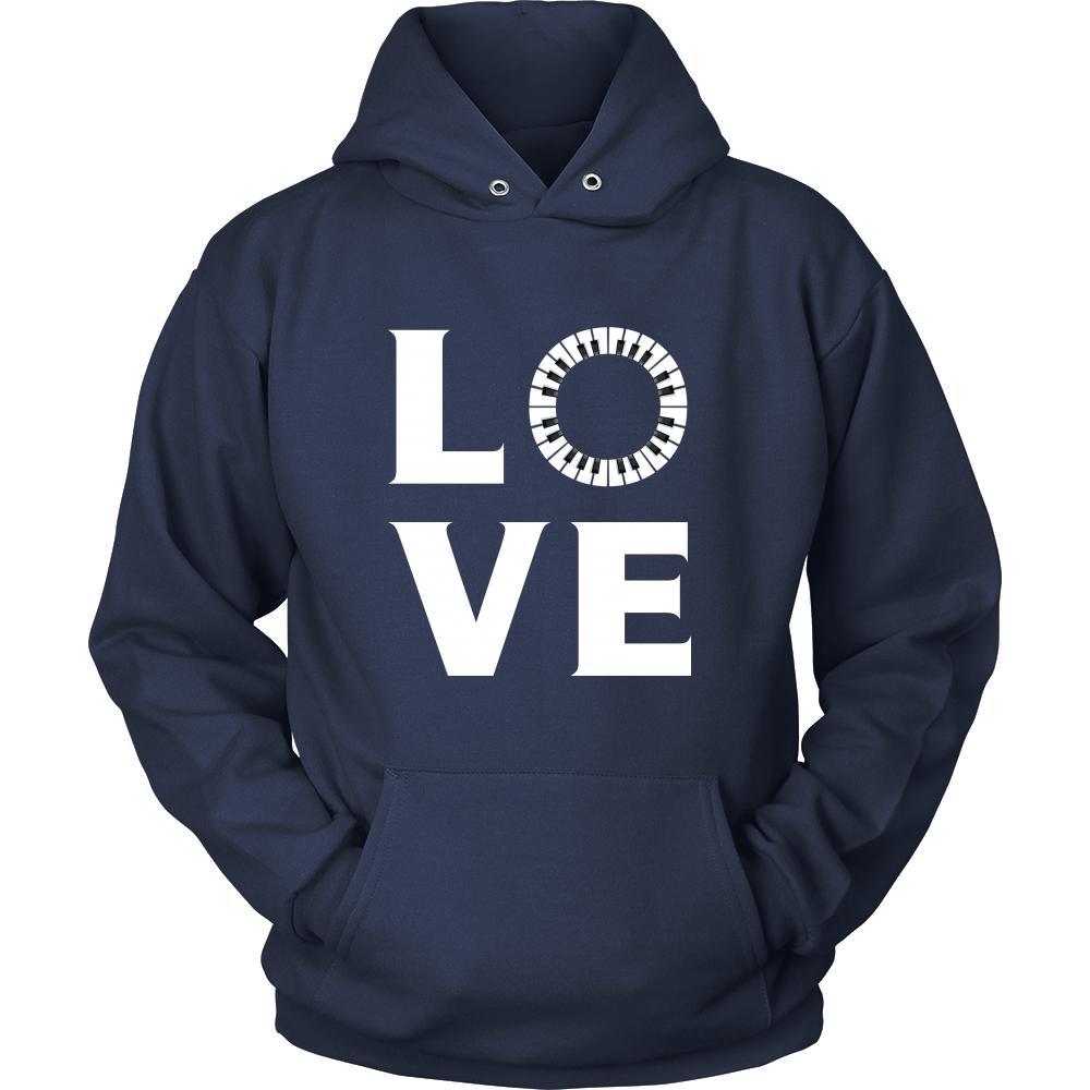Piano - LOVE Piano - Music Instrument Shirt-T-shirt-Teelime | shirts-hoodies-mugs