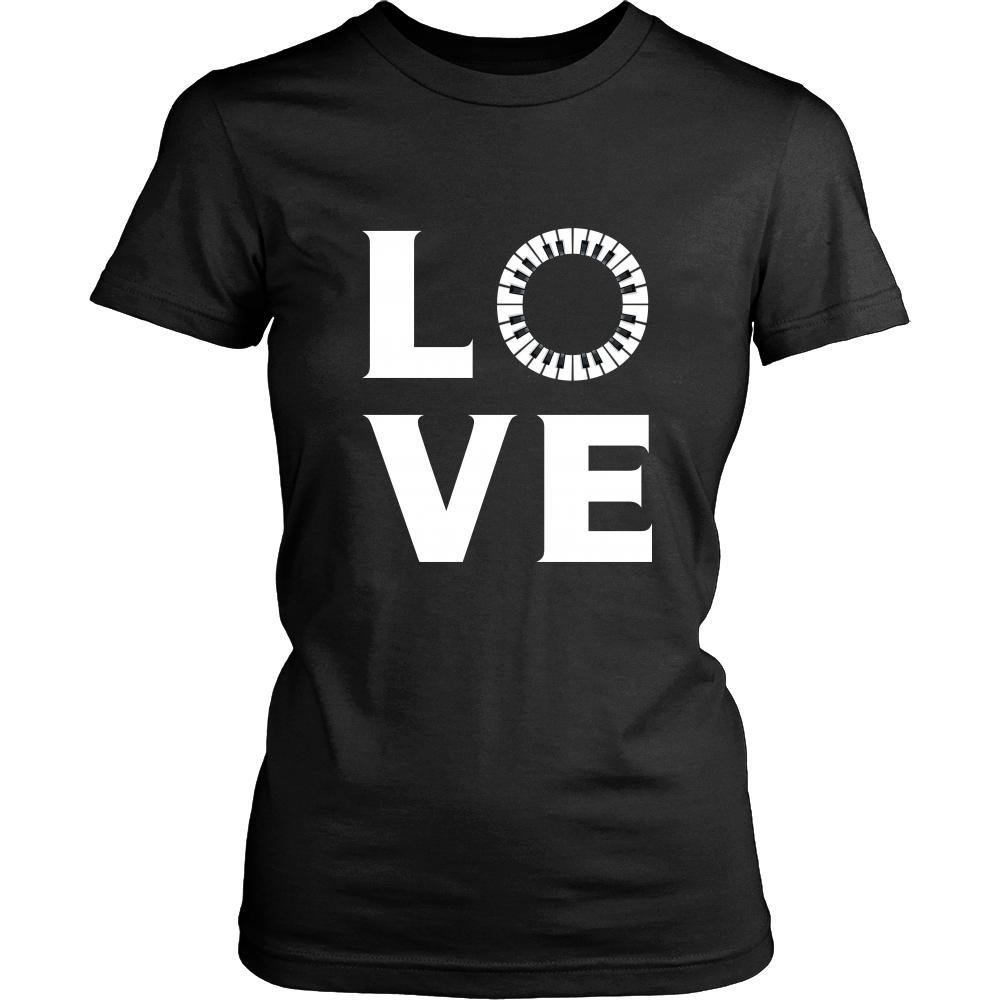 Piano - LOVE Piano - Music Instrument Shirt-T-shirt-Teelime | shirts-hoodies-mugs