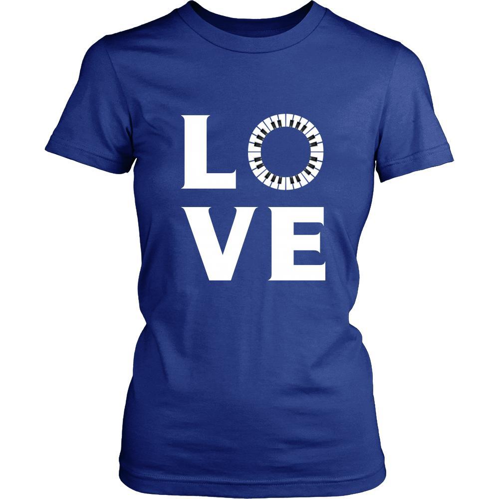 Piano - LOVE Piano - Music Instrument Shirt-T-shirt-Teelime | shirts-hoodies-mugs