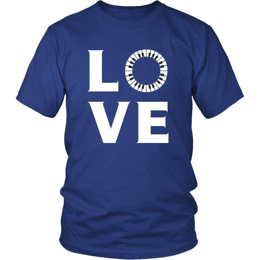 Piano - LOVE Piano - Music Instrument Shirt-T-shirt-Teelime | shirts-hoodies-mugs