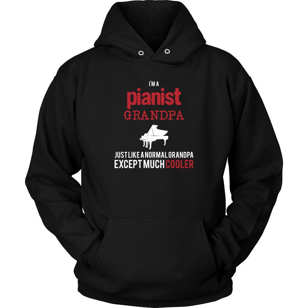 Piano Shirt - I'm a pianist grandpa just like a normal grandpa except much cooler Grandfather Hobby Gift-T-shirt-Teelime | shirts-hoodies-mugs