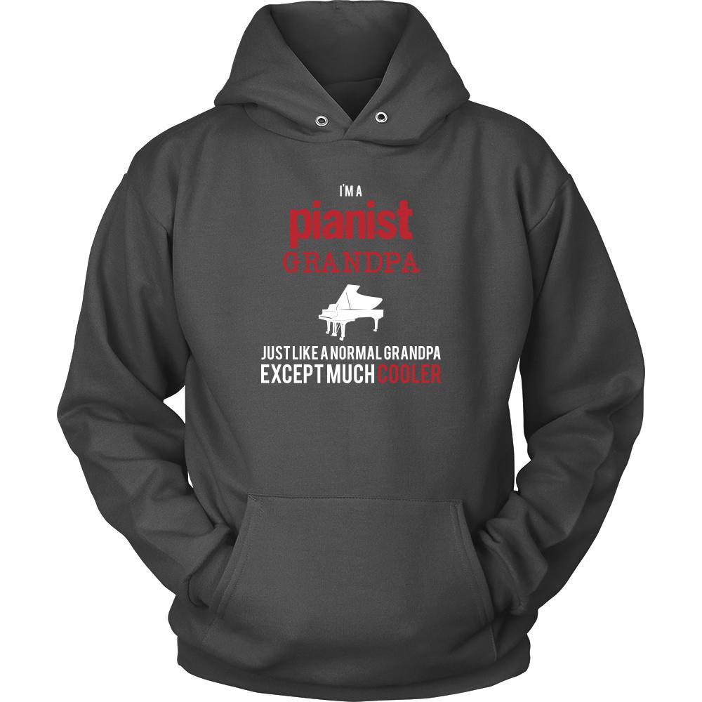 Piano Shirt - I'm a pianist grandpa just like a normal grandpa except much cooler Grandfather Hobby Gift-T-shirt-Teelime | shirts-hoodies-mugs