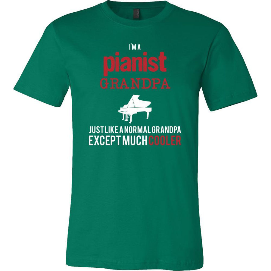 Piano Shirt - I'm a pianist grandpa just like a normal grandpa except much cooler Grandfather Hobby Gift-T-shirt-Teelime | shirts-hoodies-mugs