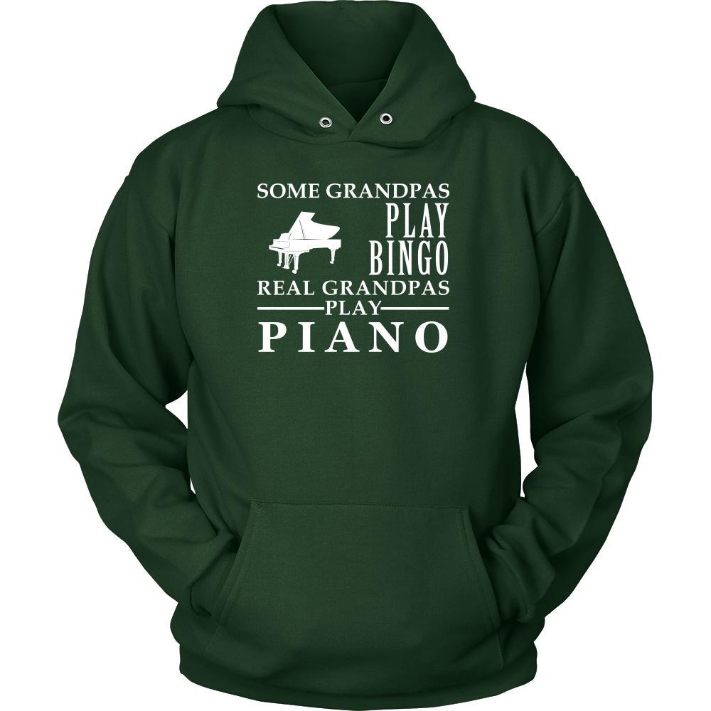Piano Shirt Some Grandpas play bingo, real Grandpas go Piano Family Hobby-T-shirt-Teelime | shirts-hoodies-mugs