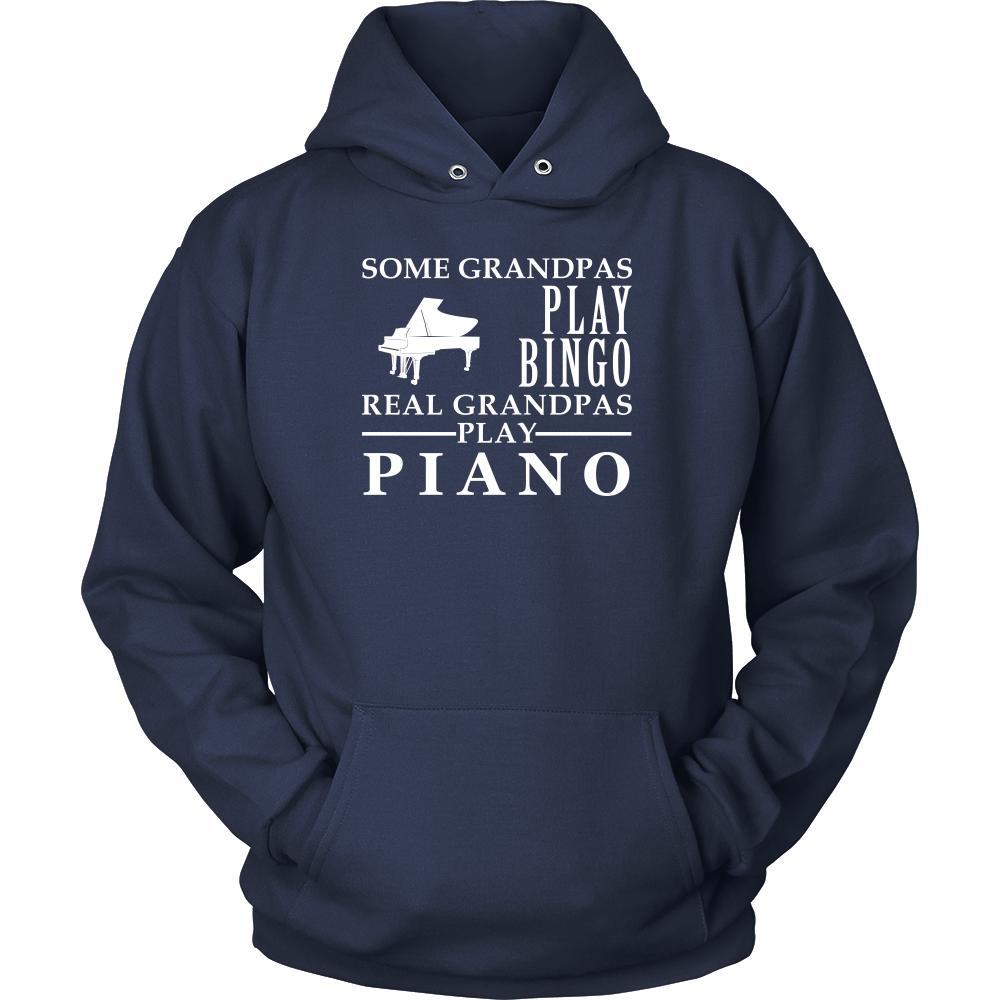 Piano Shirt Some Grandpas play bingo, real Grandpas go Piano Family Hobby-T-shirt-Teelime | shirts-hoodies-mugs