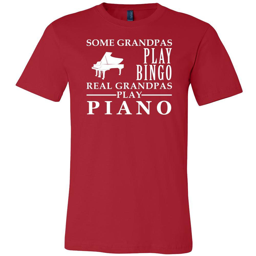 Piano Shirt Some Grandpas play bingo, real Grandpas go Piano Family Hobby-T-shirt-Teelime | shirts-hoodies-mugs