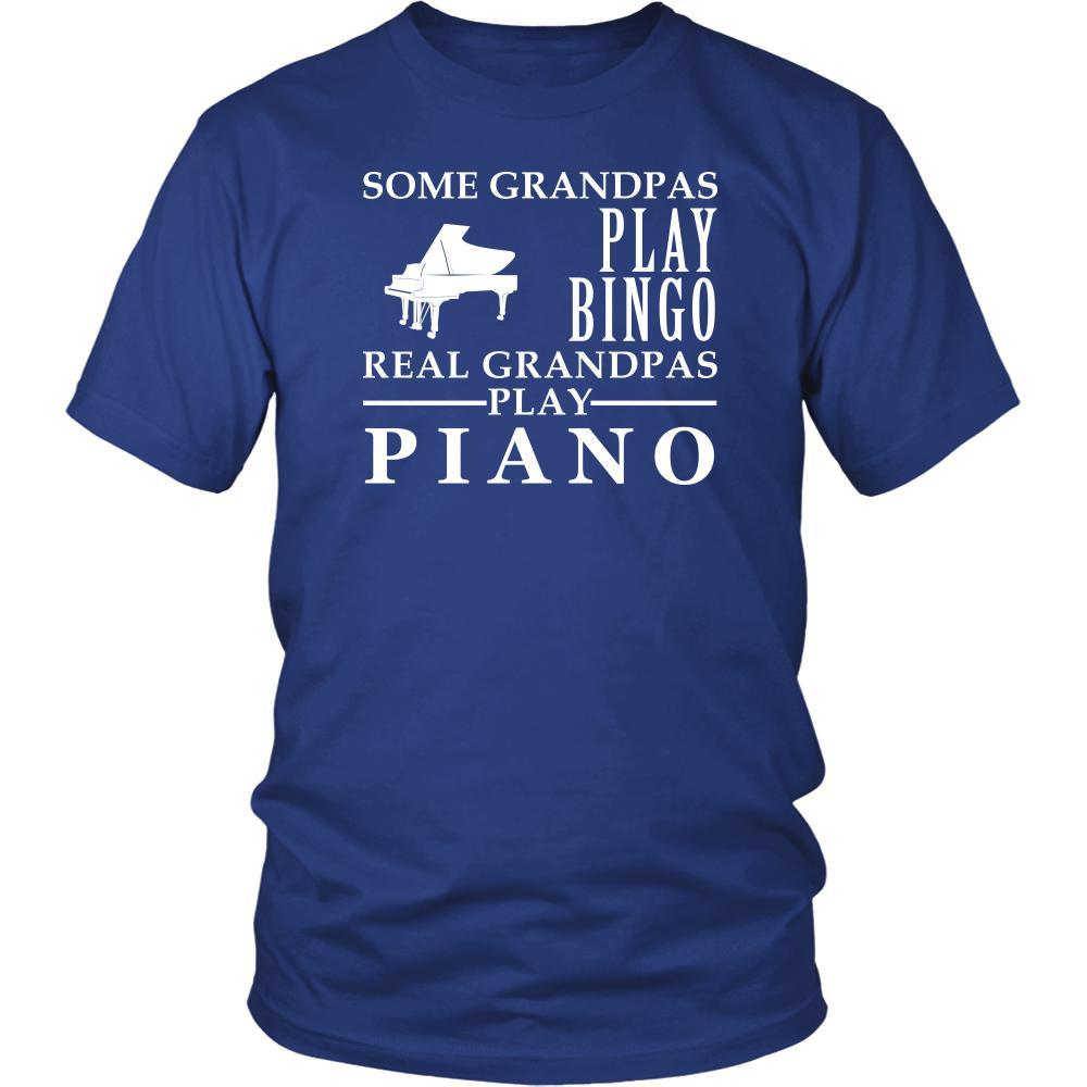 Piano Shirt Some Grandpas play bingo, real Grandpas go Piano Family Hobby-T-shirt-Teelime | shirts-hoodies-mugs