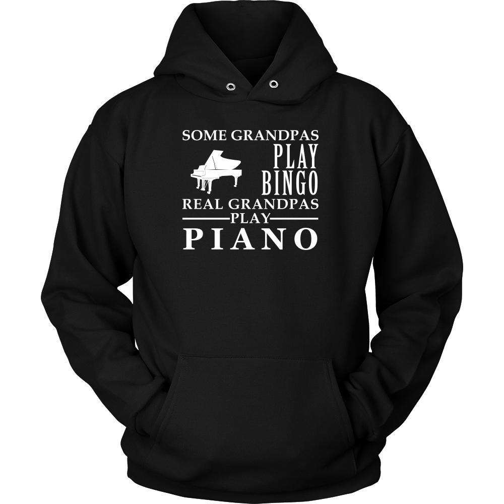 Piano Shirt Some Grandpas play bingo, real Grandpas go Piano Family Hobby-T-shirt-Teelime | shirts-hoodies-mugs