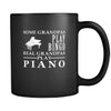 Piano Some Grandpas play bingo, real Grandpas go Piano 11oz Black Mug-Drinkware-Teelime | shirts-hoodies-mugs
