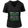 Pianos Shirt - Sorry If I Looked Interested, I think about Pianos - Music Instrument Gift-T-shirt-Teelime | shirts-hoodies-mugs