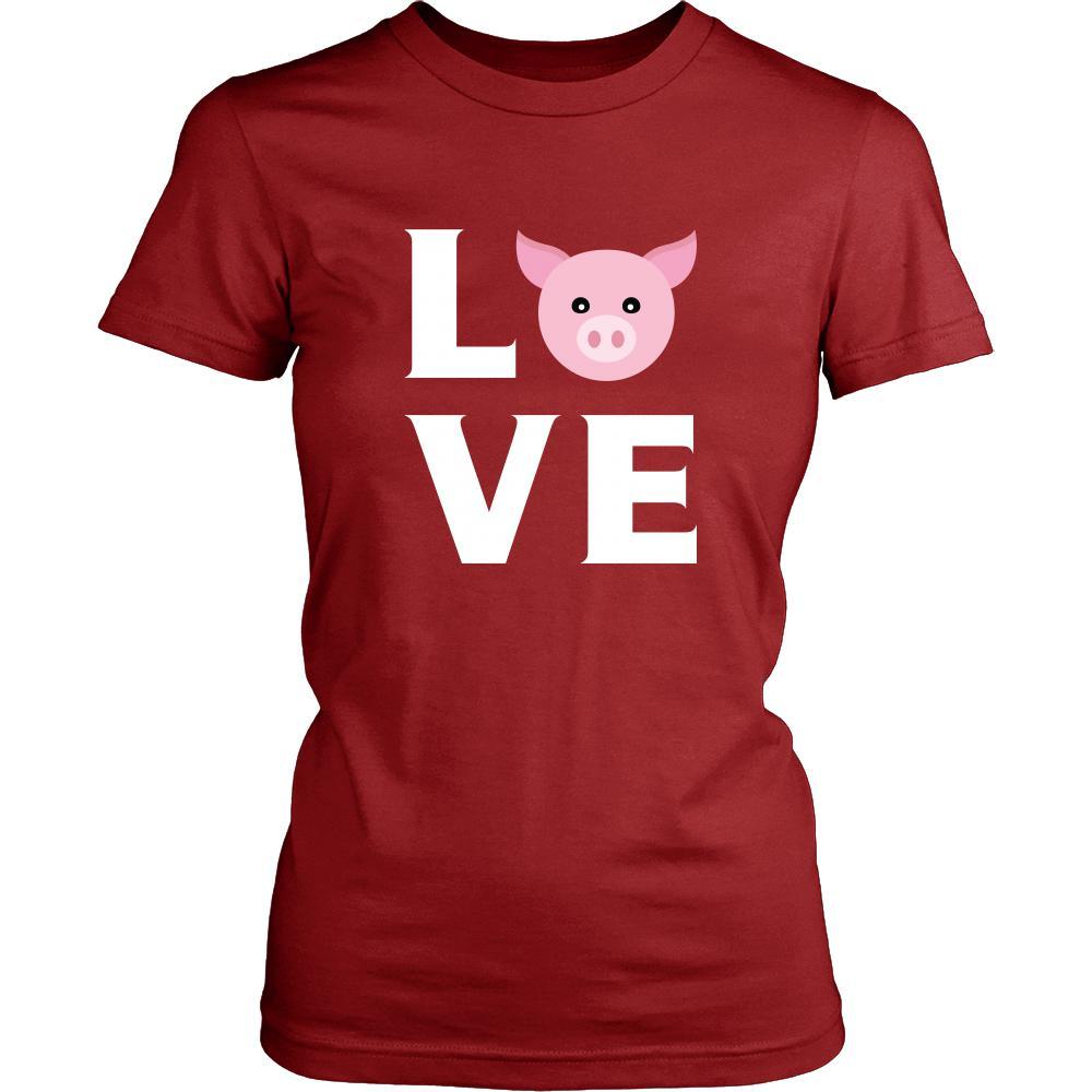 Pig - LOVE Pig - Animal Owner Shirt-T-shirt-Teelime | shirts-hoodies-mugs