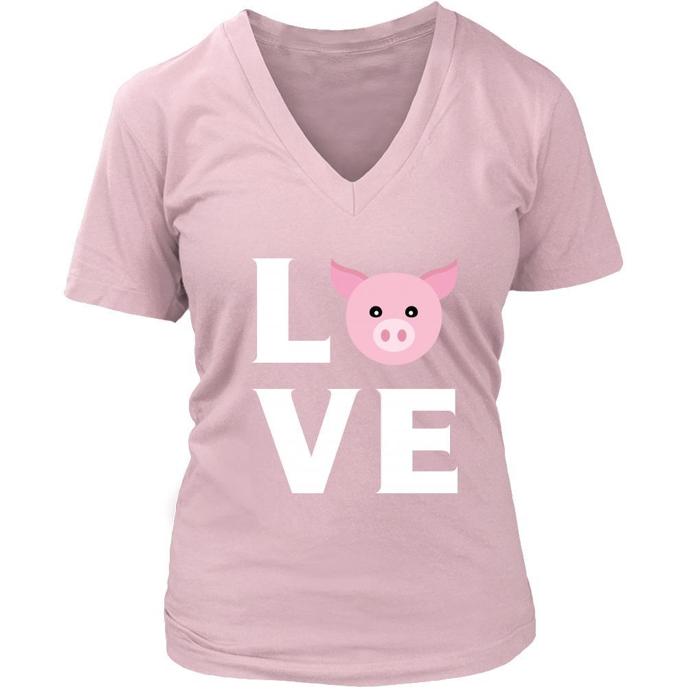 Pig - LOVE Pig - Animal Owner Shirt-T-shirt-Teelime | shirts-hoodies-mugs