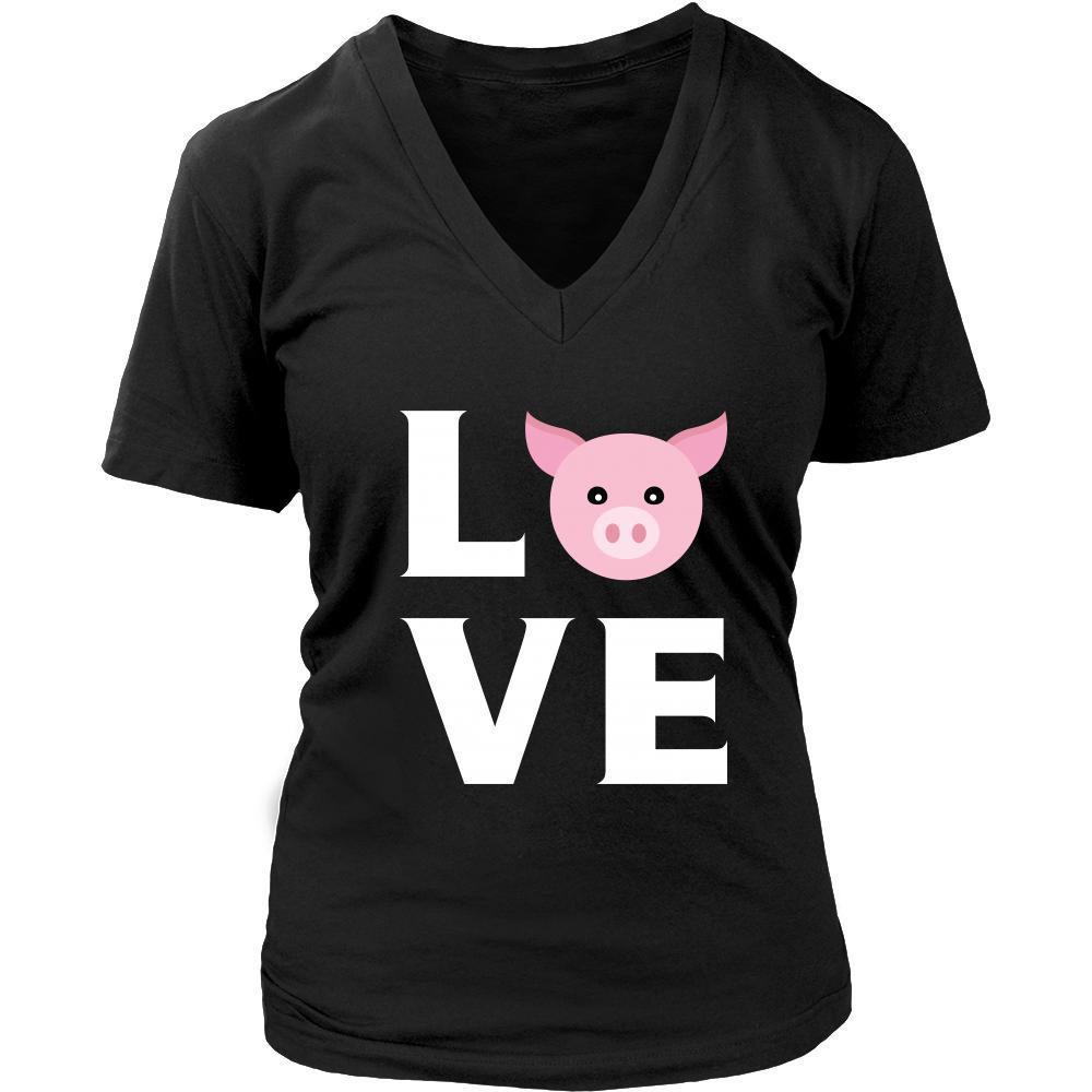 Pig - LOVE Pig - Animal Owner Shirt-T-shirt-Teelime | shirts-hoodies-mugs