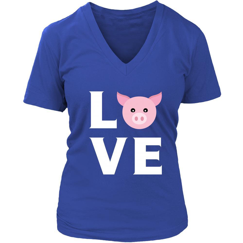 Pig - LOVE Pig - Animal Owner Shirt-T-shirt-Teelime | shirts-hoodies-mugs