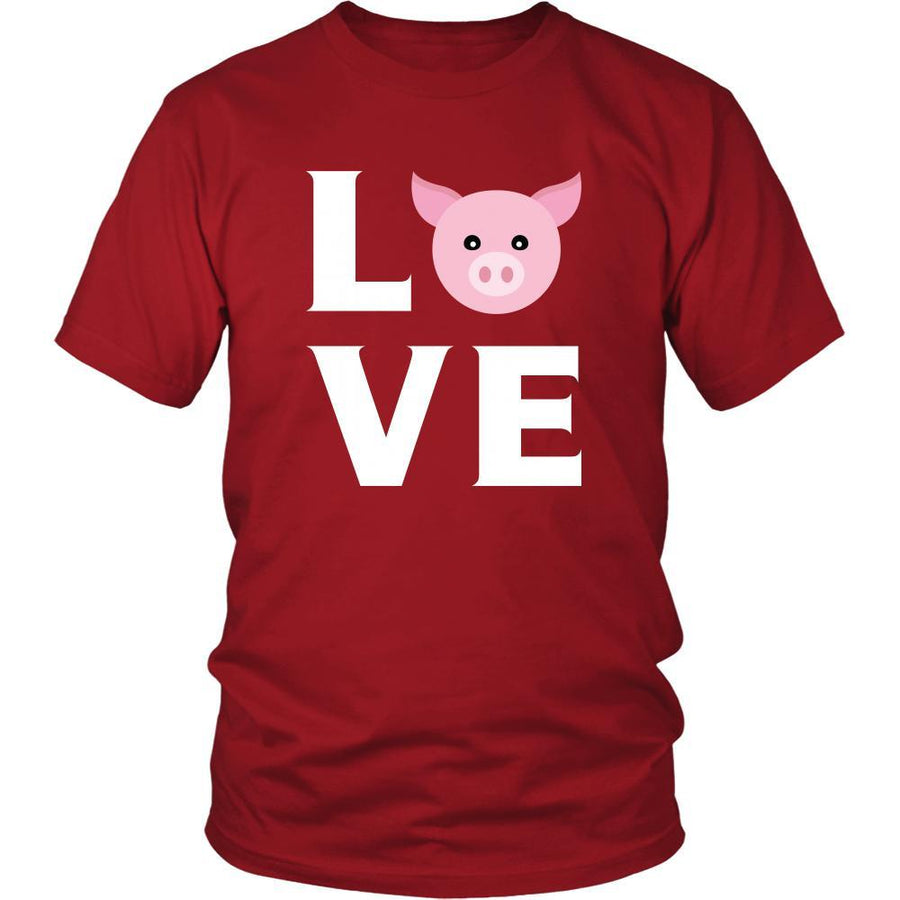 Pig - LOVE Pig - Animal Owner Shirt-T-shirt-Teelime | shirts-hoodies-mugs