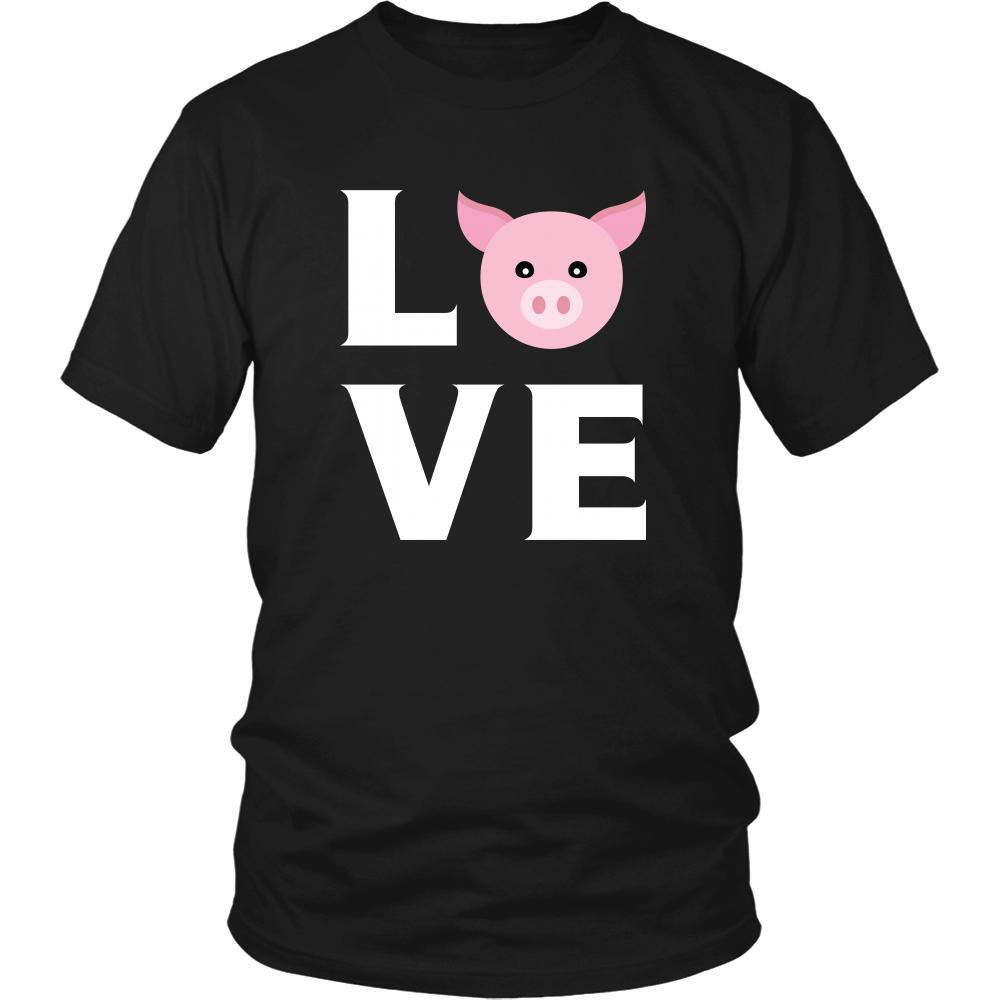 Pig - LOVE Pig - Animal Owner Shirt-T-shirt-Teelime | shirts-hoodies-mugs
