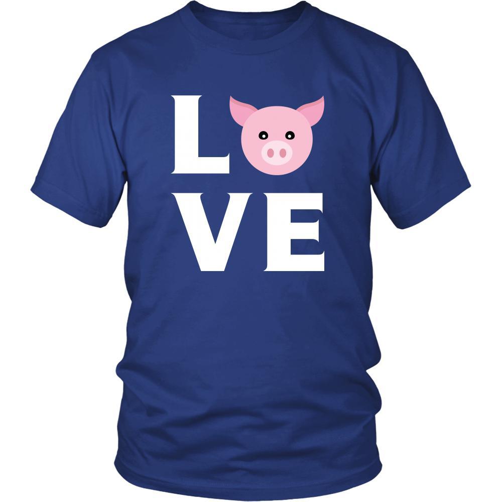 Pig - LOVE Pig - Animal Owner Shirt-T-shirt-Teelime | shirts-hoodies-mugs