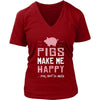 Pig Shirt - Make Me Happy - Animal Lover Gift-T-shirt-Teelime | shirts-hoodies-mugs