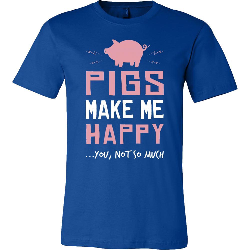 Pig Shirt - Make Me Happy - Animal Lover Gift-T-shirt-Teelime | shirts-hoodies-mugs