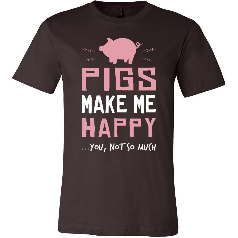 Pig Shirt - Make Me Happy - Animal Lover Gift - Teelime | Unique t-shirts