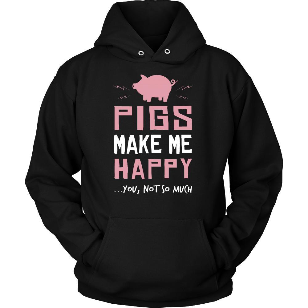 Pig Shirt - Make Me Happy - Animal Lover Gift-T-shirt-Teelime | shirts-hoodies-mugs