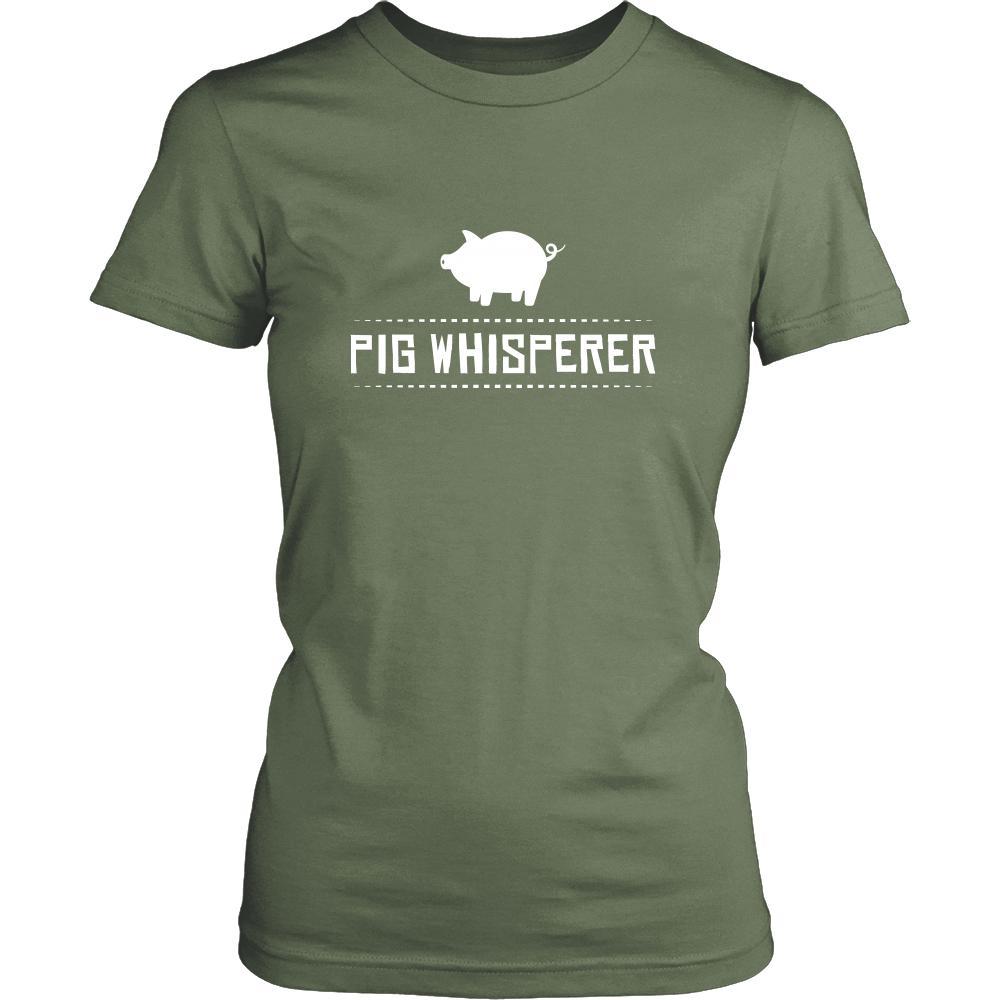Pig Shirt - Pig Whisperer - Animal Lover Gift-T-shirt-Teelime | shirts-hoodies-mugs