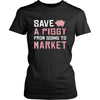 Pig Shirt - Save a Piggy - Animal Lover Gift-T-shirt-Teelime | shirts-hoodies-mugs