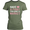 Pig Shirt - Save a Piggy - Animal Lover Gift-T-shirt-Teelime | shirts-hoodies-mugs