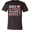 Pig Shirt - Save a Piggy - Animal Lover Gift-T-shirt-Teelime | shirts-hoodies-mugs