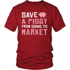 Pig Shirt - Save a Piggy - Animal Lover Gift-T-shirt-Teelime | shirts-hoodies-mugs