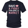 Pig Shirt - Save a Piggy - Animal Lover Gift-T-shirt-Teelime | shirts-hoodies-mugs