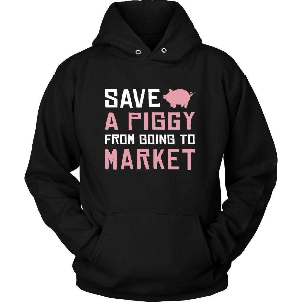 Pig Shirt - Save a Piggy - Animal Lover Gift-T-shirt-Teelime | shirts-hoodies-mugs