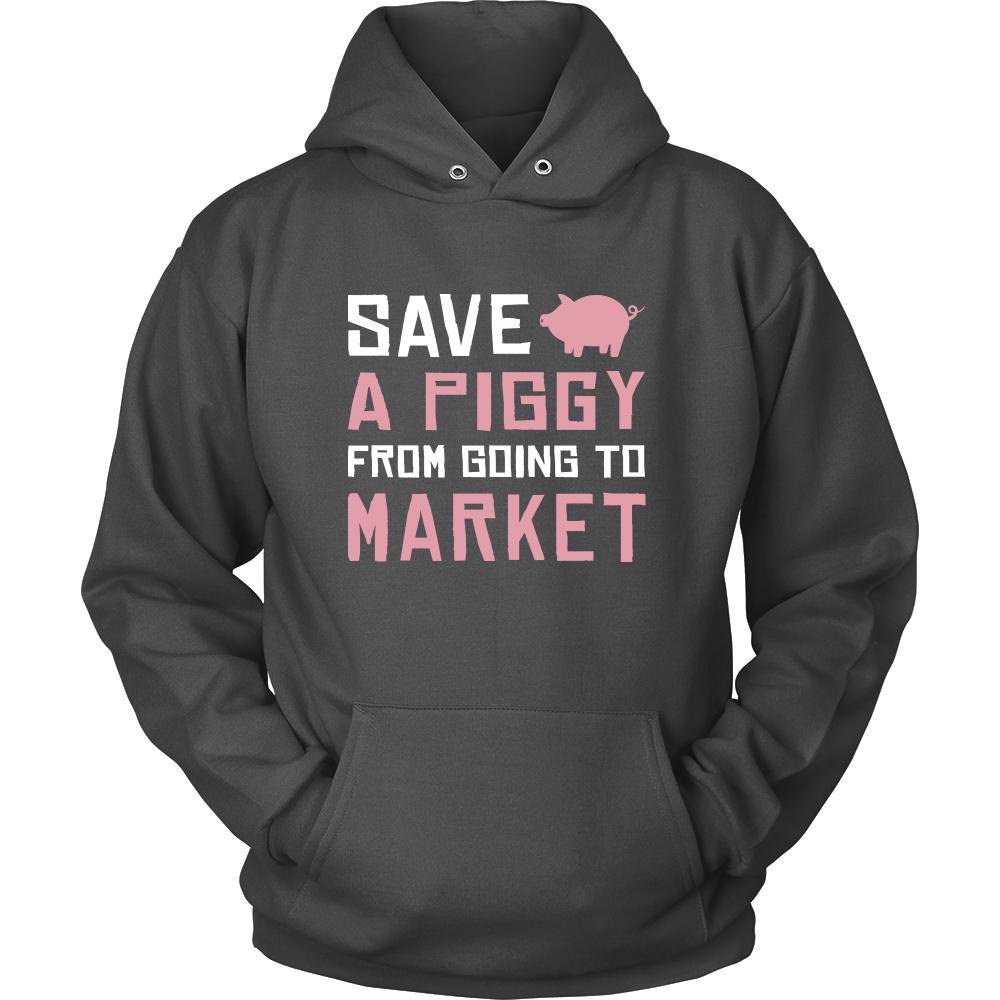 Pig Shirt - Save a Piggy - Animal Lover Gift-T-shirt-Teelime | shirts-hoodies-mugs
