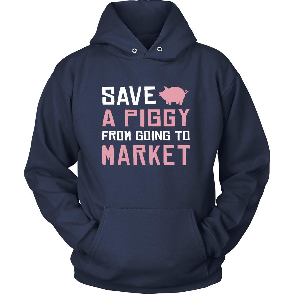 Pig Shirt - Save a Piggy - Animal Lover Gift-T-shirt-Teelime | shirts-hoodies-mugs