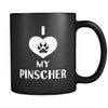 Pinscher I Love My Pinscher 11oz Black Mug-Drinkware-Teelime | shirts-hoodies-mugs